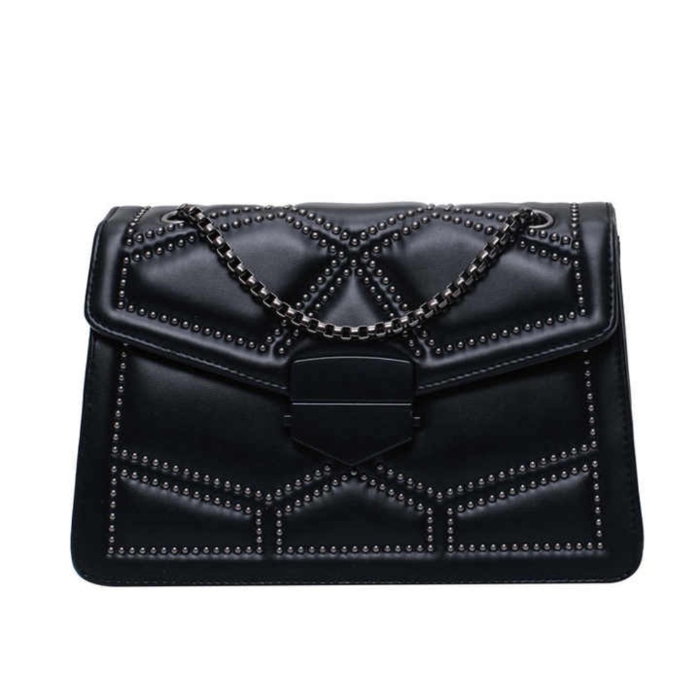 Black Studded Women's Bag